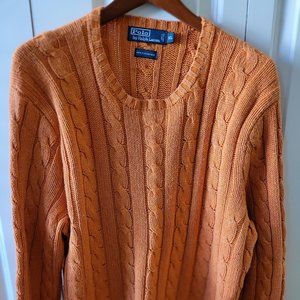 Cable Knit Long-sleeved Pullover Sweater by Polo Ralph Lauren